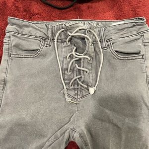 Grey American eagle jeans